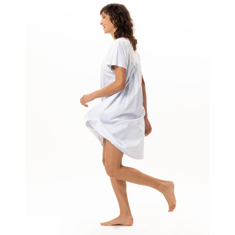 Chemise de nuit AMY en coton-modal | Le Chat