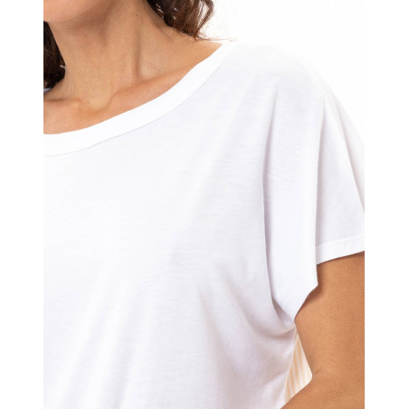 Modal Cotton Pyjamas AMY White Beige | Le Chat