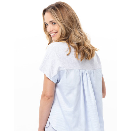Modal Cotton Pyjamas AMY Grey Sky | Le Chat