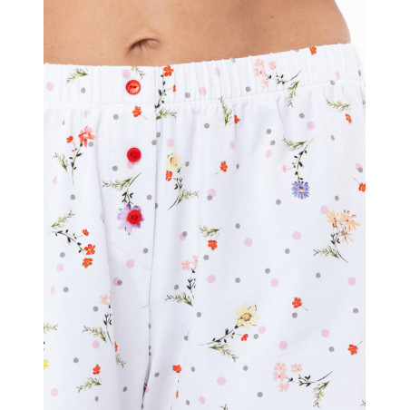 Pyjama short DAISY en coton | Le Chat