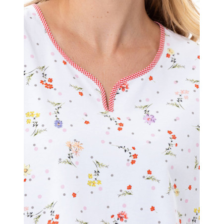 Cotton Short Pyjamas DAYSI White | Le Chat