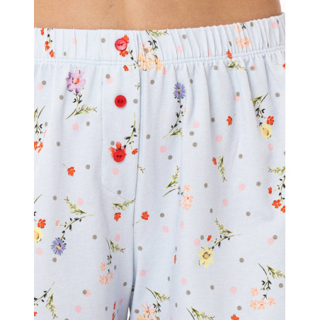 Cotton short pyjamas DAYSI Sky
