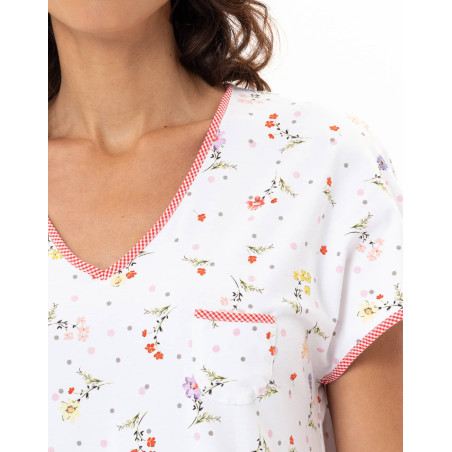 Chemise de nuit en coton DAISY | Le Chat