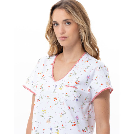 Cotton Pyjamas DAYSI White | Le Chat