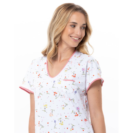 Cotton Pyjamas DAYSI White | Le Chat