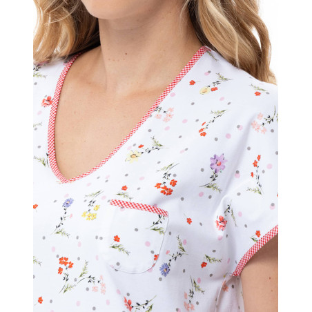 Cotton Pyjamas DAYSI White | Le Chat