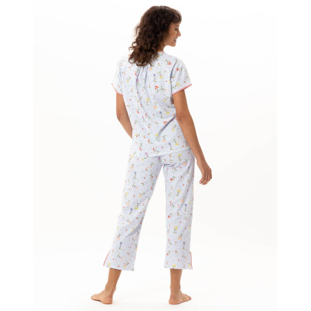 Cotton Pyjamas DAYSI Sky | Le Chat