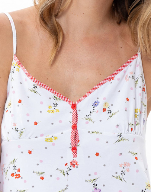 Nuisette en coton DAISY Blanc