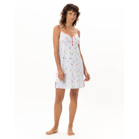 Cotton Nightdress DAYSI Sky | Le Chat