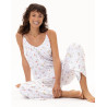 Combi pantalon en coton DAISY Blanc