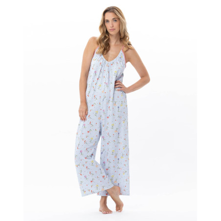 Cotton jumpsuit DAISY Sky