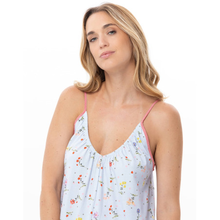 Cotton jumpsuit DAISY Sky