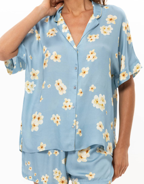 Viscose Short Pyjamas EDEN Azur | Le Chat