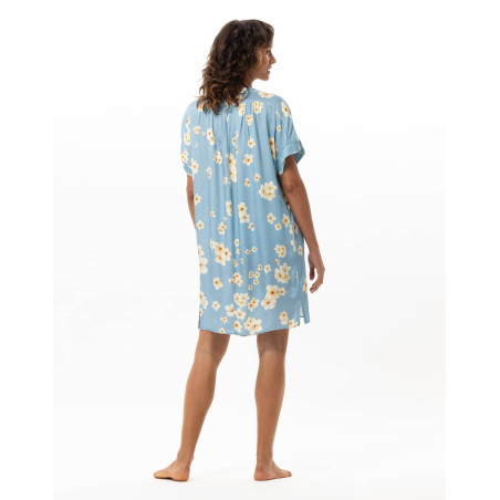 Viscose Nightdress EDEN Azur | Le Chat