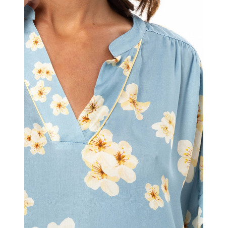 Viscose Nightdress EDEN Azur | Le Chat