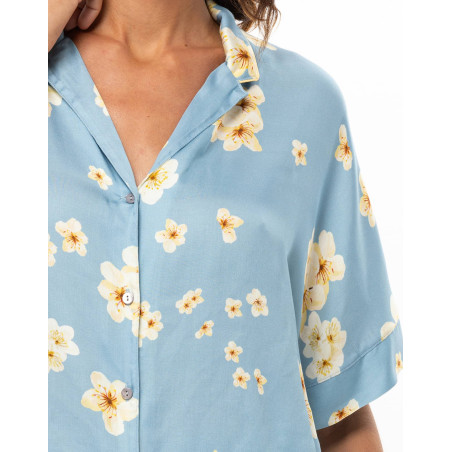 Pyjama boutonné en viscose EDEN | Le Chat