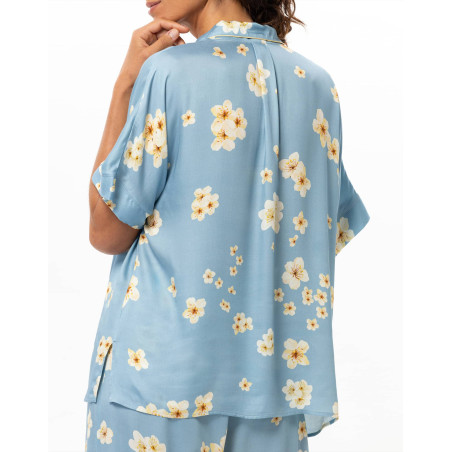 Viscose Pyjamas EDEN Azur | Le Chat