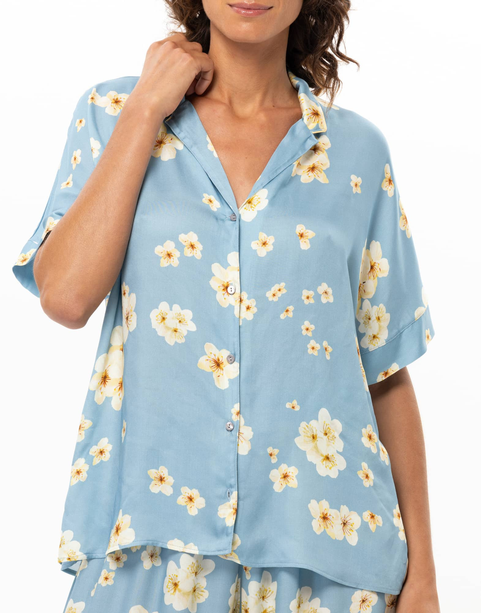 Viscose Pyjamas EDEN Azur | Le Chat