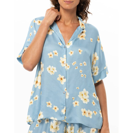 Pyjama boutonné en viscose EDEN | Le Chat