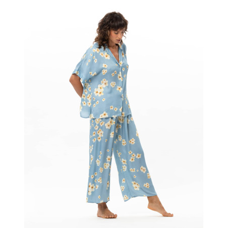 Viscose Pyjamas EDEN Azur | Le Chat