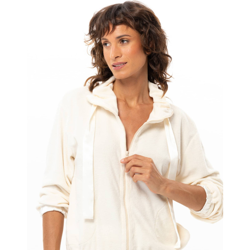 Ensemble homewear zippé en bouclette GELATO | Le Chat