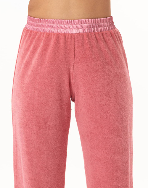 Ensemble homewear zippé en bouclette éponge GELATO Fraise