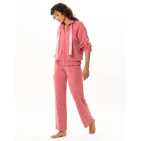 Ensemble homewear zippé en bouclette GELATO | Le Chat