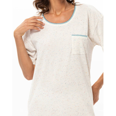 Cotton dress KARMA Ecru
