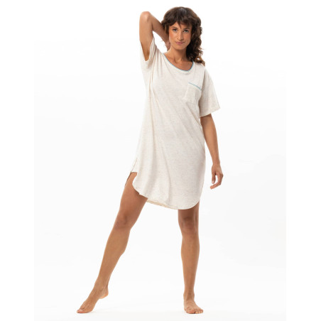 Robe en coton KARMA Ecru