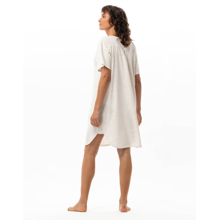 Robe en coton KARMA Ecru