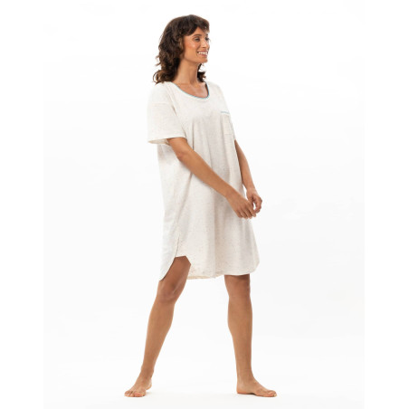 Robe en coton KARMA Ecru