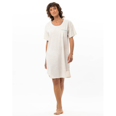 Robe en coton KARMA Ecru