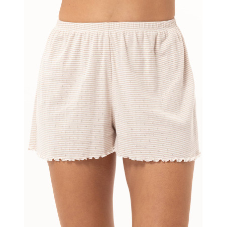 Cotton Short Pyjamas MATCHA | Le Chat