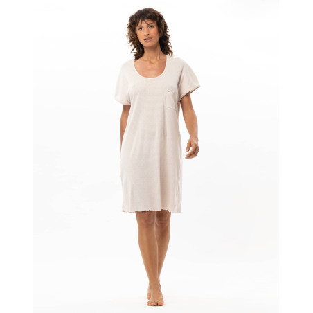 Chemise de nuit en coton Matcha | Le Chat