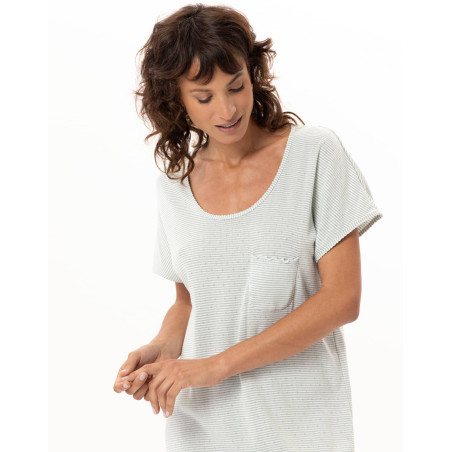 Cotton Nightdress MATCHA | Le Chat