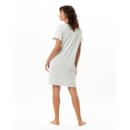Chemise de nuit en coton MATCHA | Le Chat