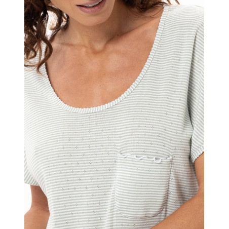 Cotton Nightdress MATCHA | Le Chat