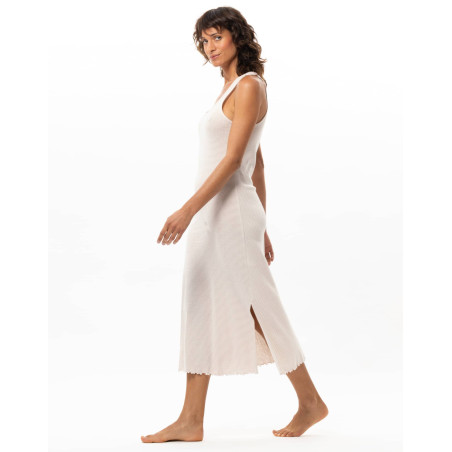 Chemise de nuit longue en coton MATCHA | Le Chat