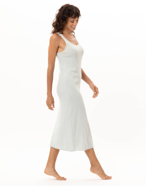 Chemise de nuit longue en coton MATCHA | Le Chat