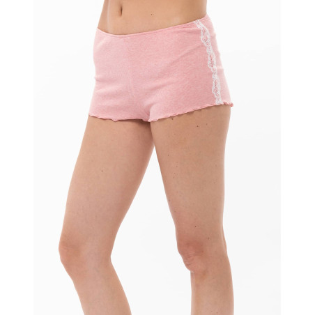 Débardeur shorty en viscose et coton MELBA Fraise