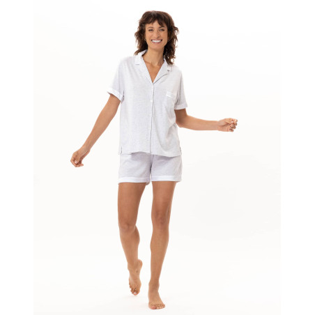 Short Pyjamas MILY in Cotton-Modal | Le Chat