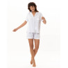 Pyjama short en coton modal MILY Gris Chiné