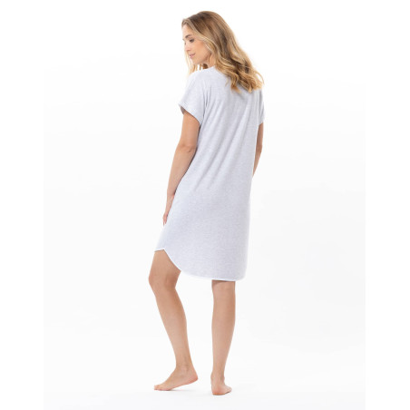 Chemise de nuit longue en coton-modal MILY | Le Chat