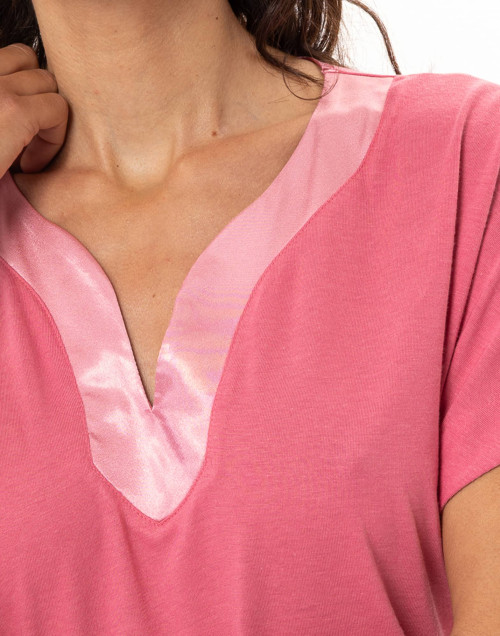 Chemise de nuit en coton modal MILY Fraise