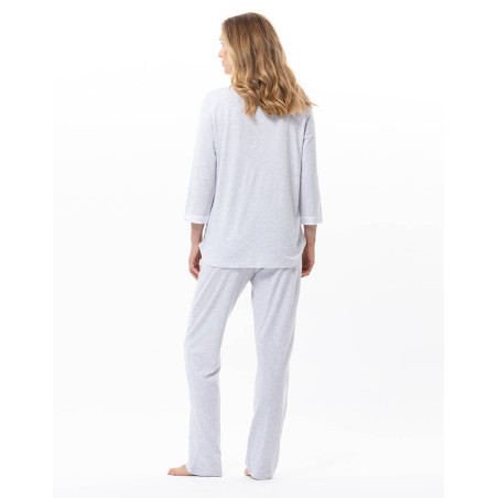 Pyjama boutonné coton-modal MILY | Le Chat