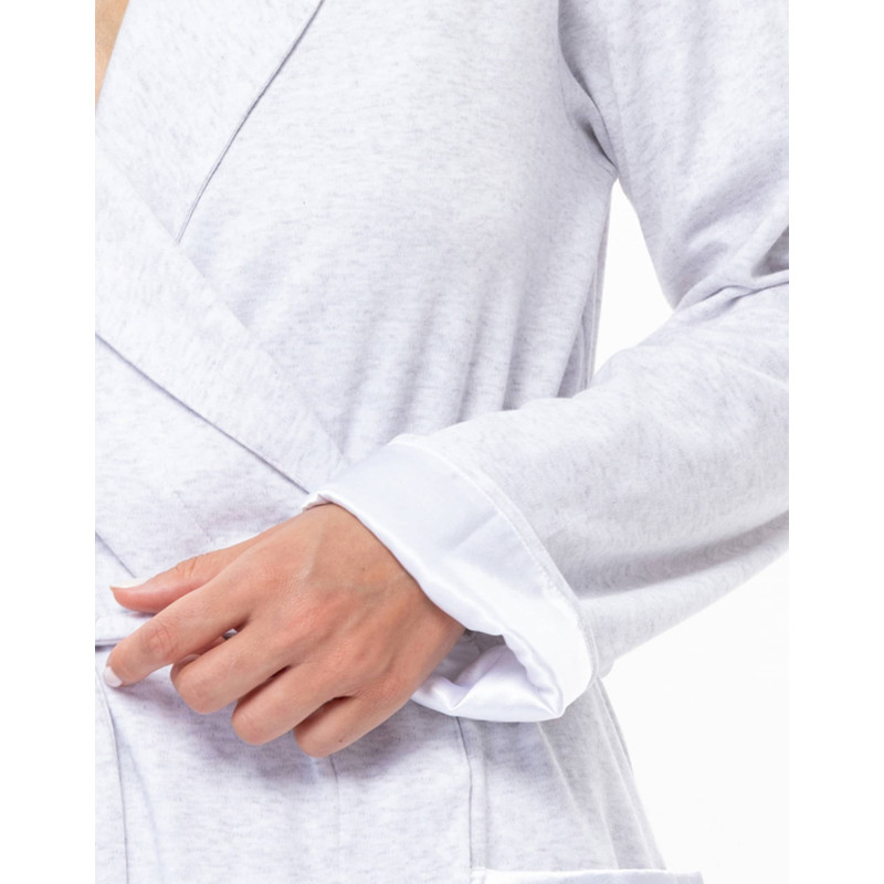 Long Cotton Dressing Gown MILY | Le Chat
