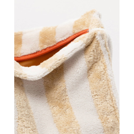 Terry-cloth pouch TRANSAT White / Beige| Le Chat