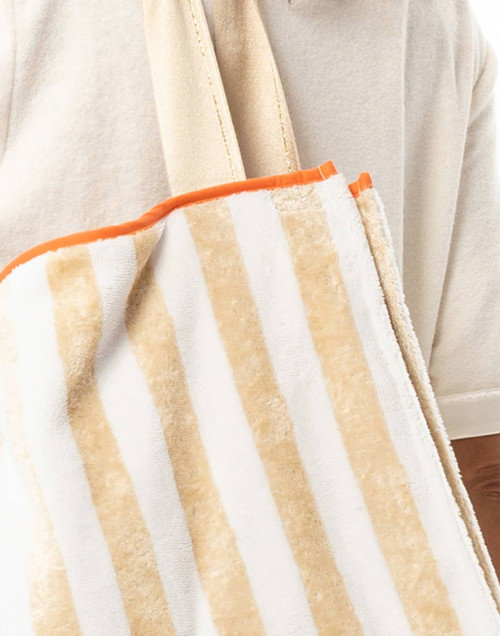 Terry-cloth bag TRANSAT White / Beige