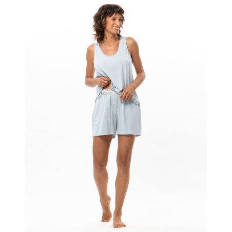 Modal Short Pyjamas NINA Blue | Le Chat
