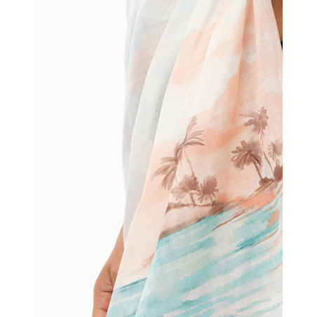 Cotton voile pareo SUNSET| Le Chat